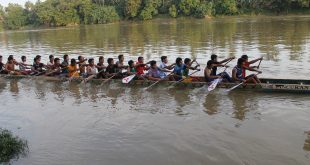 Anak pacu sedang berlatih di Batang Kuantan. Foto dokumentasi Bilik Kreatif
